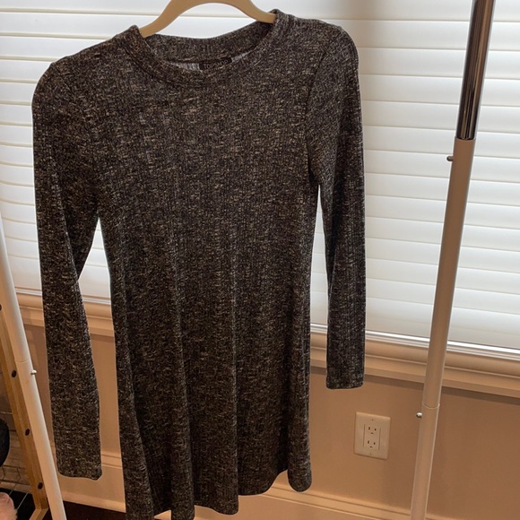 Topshop Dresses & Skirts - Top shop dress Heather Grey long sleeved